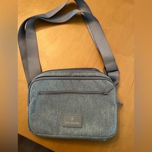 Vera Bradley Lighten Up RFID Little Hipster, Medium Heather Gray NWOT